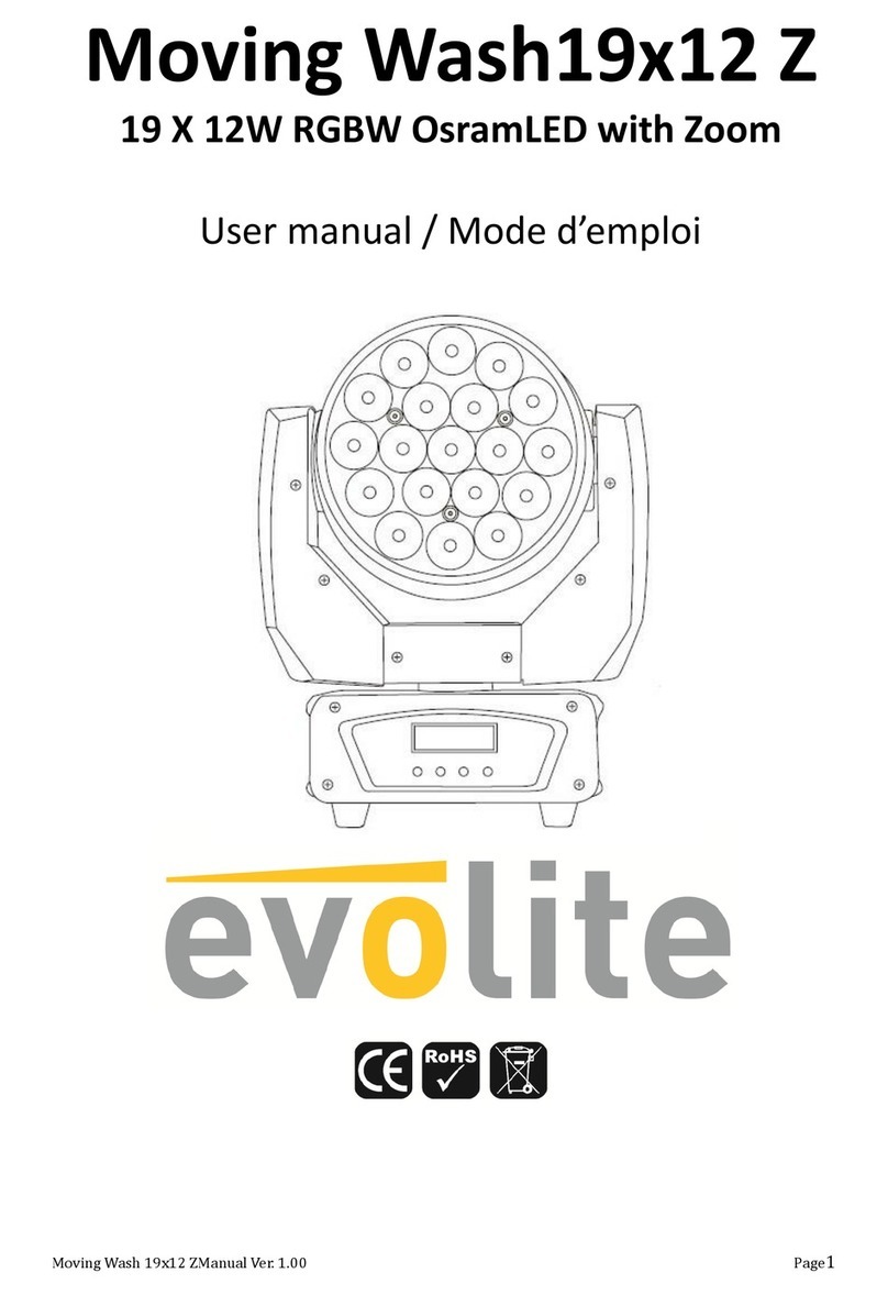 Evo-lite Moving Wash19x12 Z user manual
