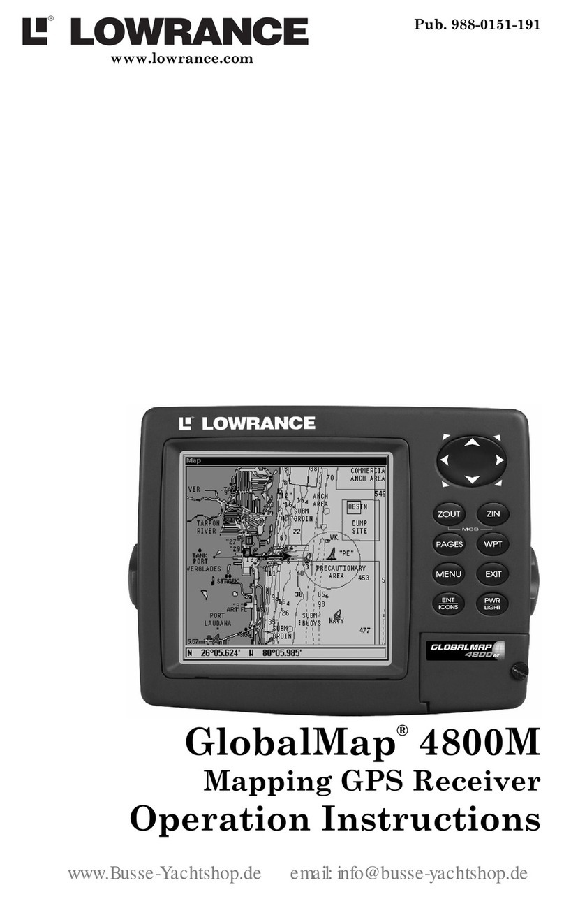 Lowrance Electronics GlobalMap 4800M User manual