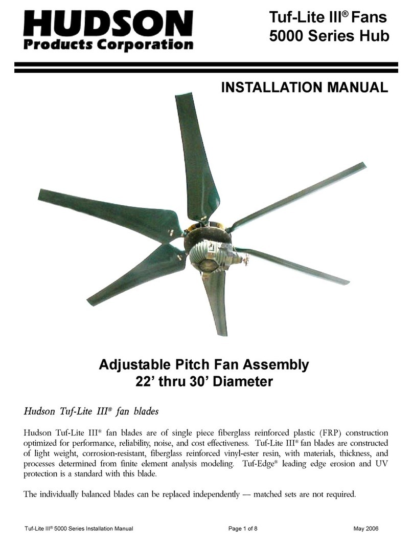 Hudson Tuf-Lite III 5000 Series installation manual