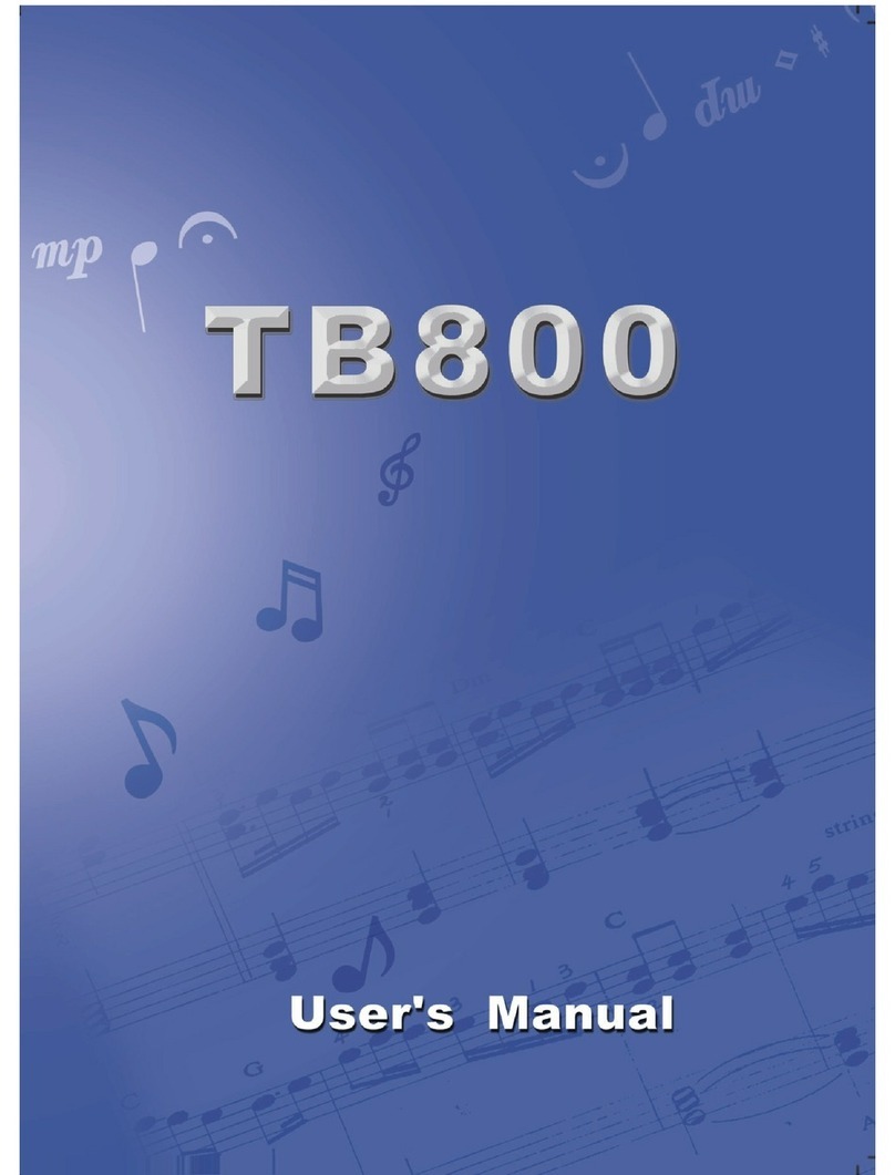 Clavitech TB800 user manual