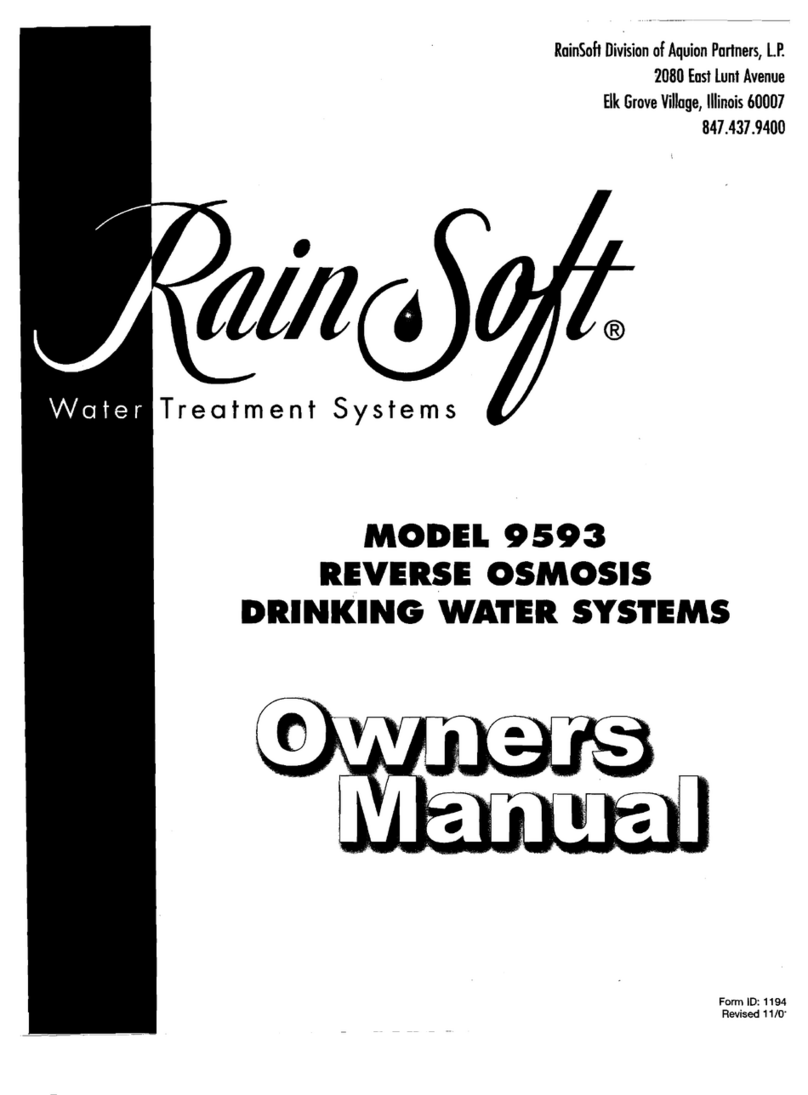 Rain Soft 9593 User manual