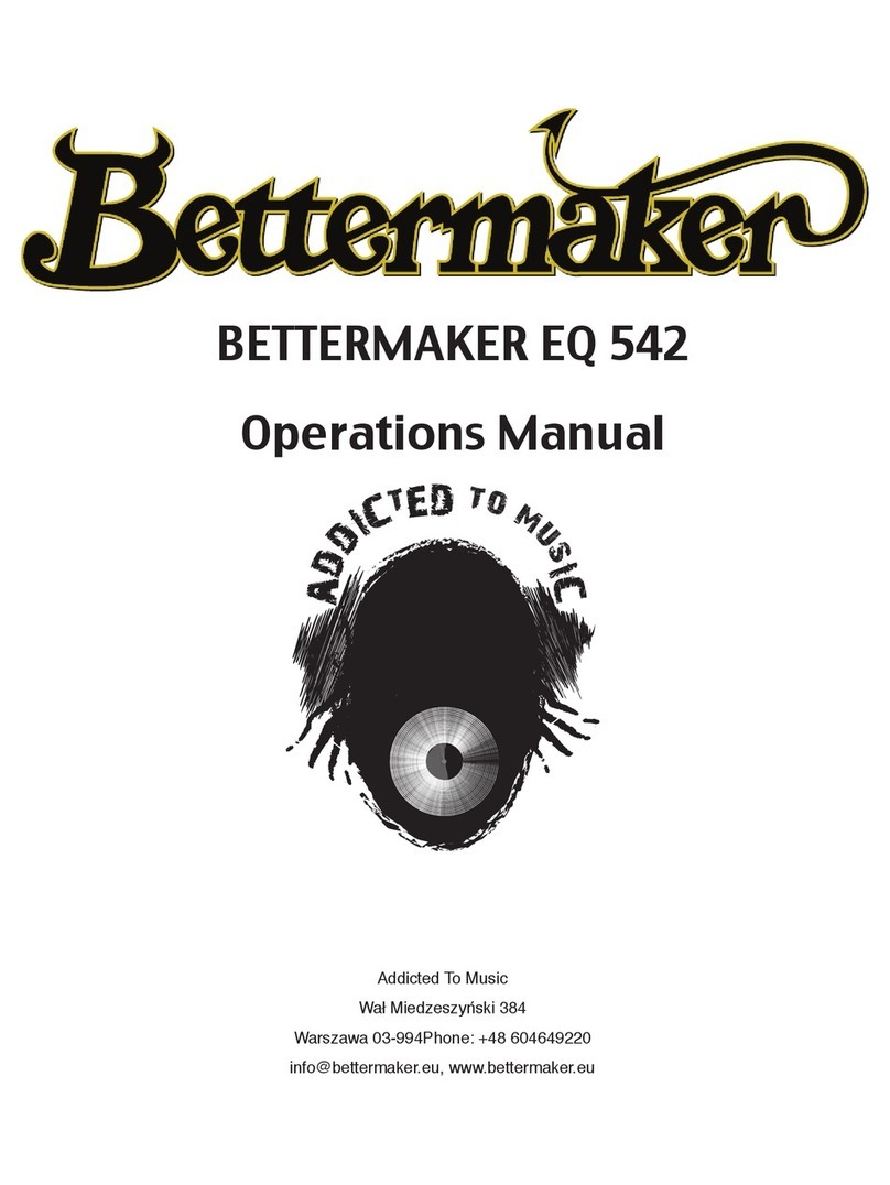 Bettermaker EQ 542 Operation manual