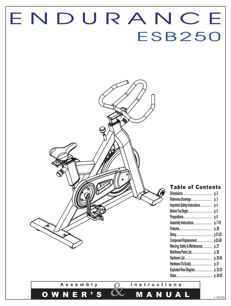 Endurance ESB250 owner's manual