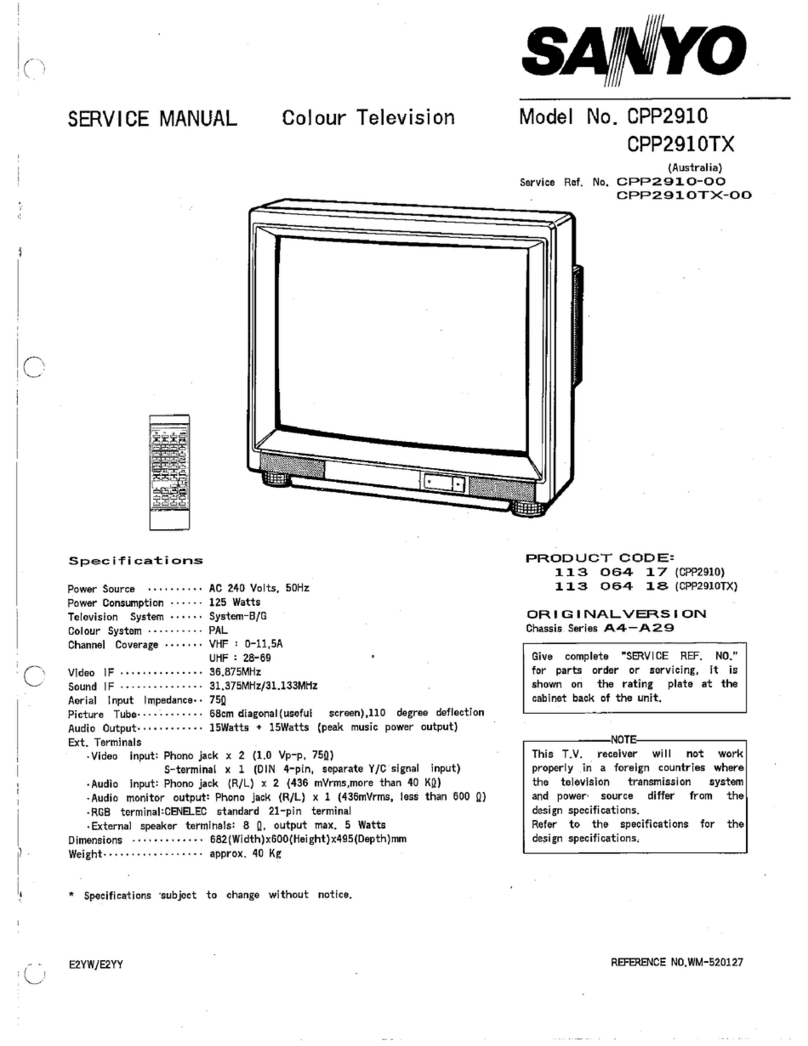 Sanyo CPP2910 User manual