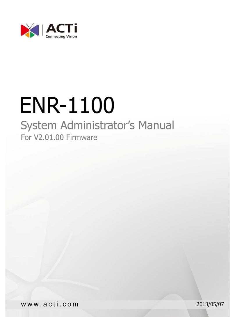 ACTi ENR-1100 Instruction Manual