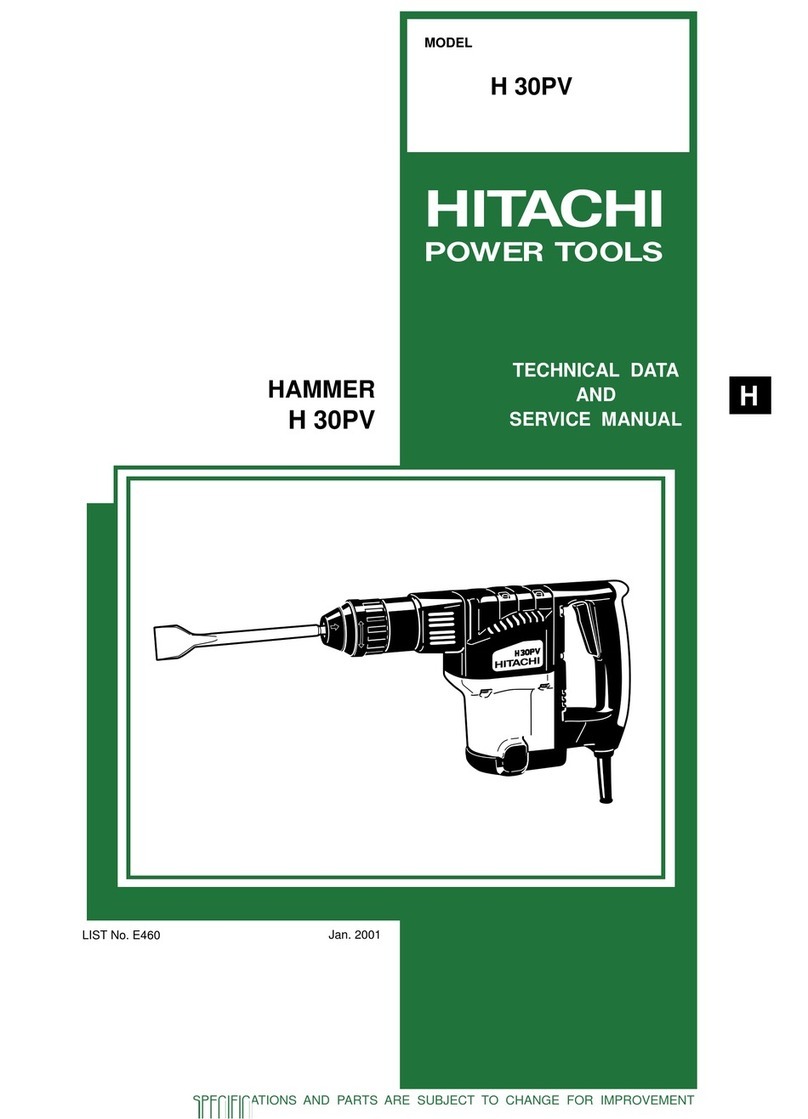 Hitachi H 30PV Technical data and service manual