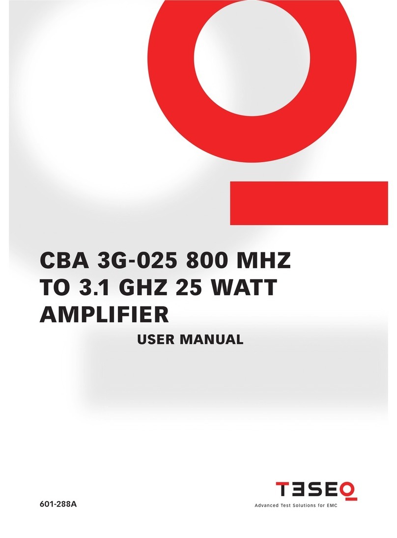 Teseq CBA 3G-025 user manual