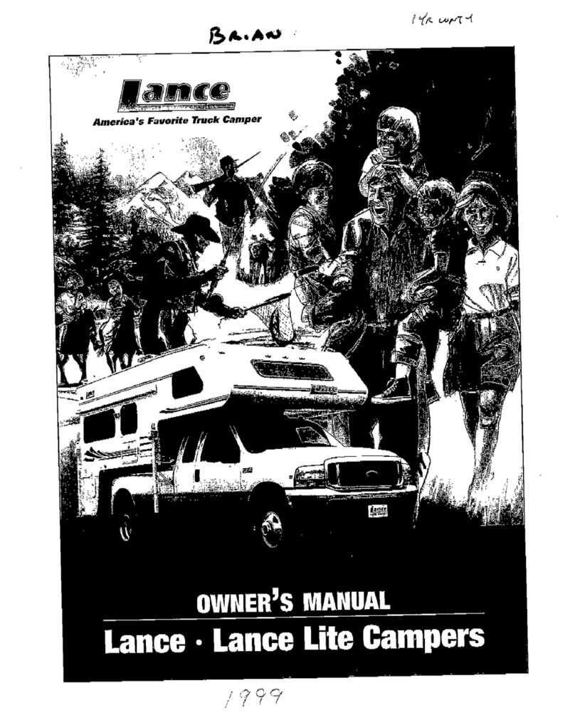 Lance 1999 Lite Camper User manual Lance 1999 Lite Camper User manual
