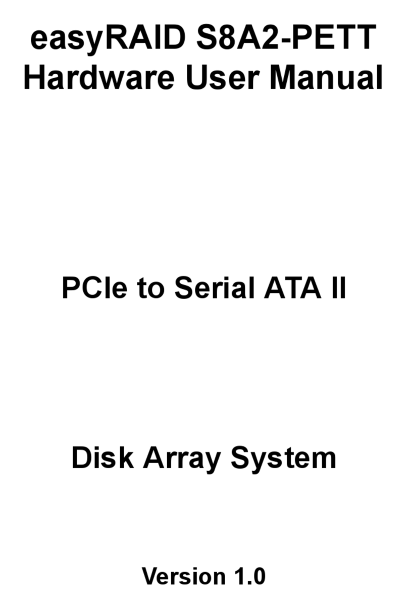easyRAID S8A2-PETT Instructions for use