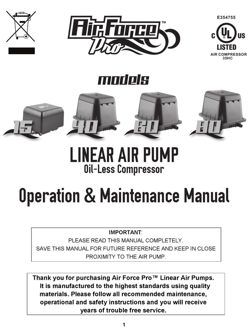 Air Force Pro 15 Operation & maintenance manual