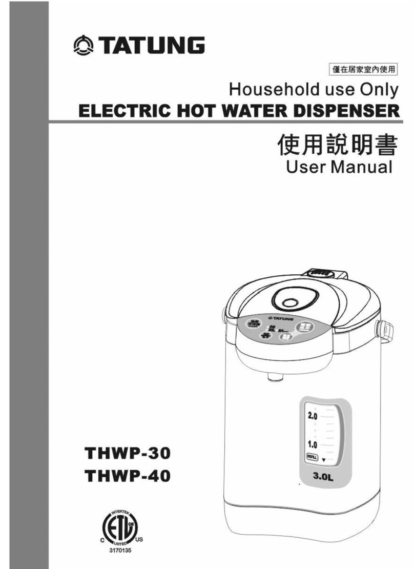 Tatung THWP-30 user manual