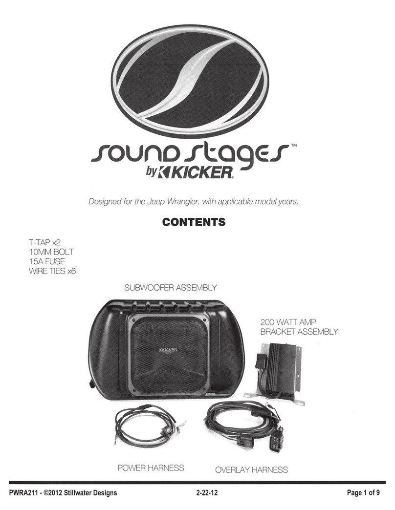 Kicker SoundStages PWRA211 User manual