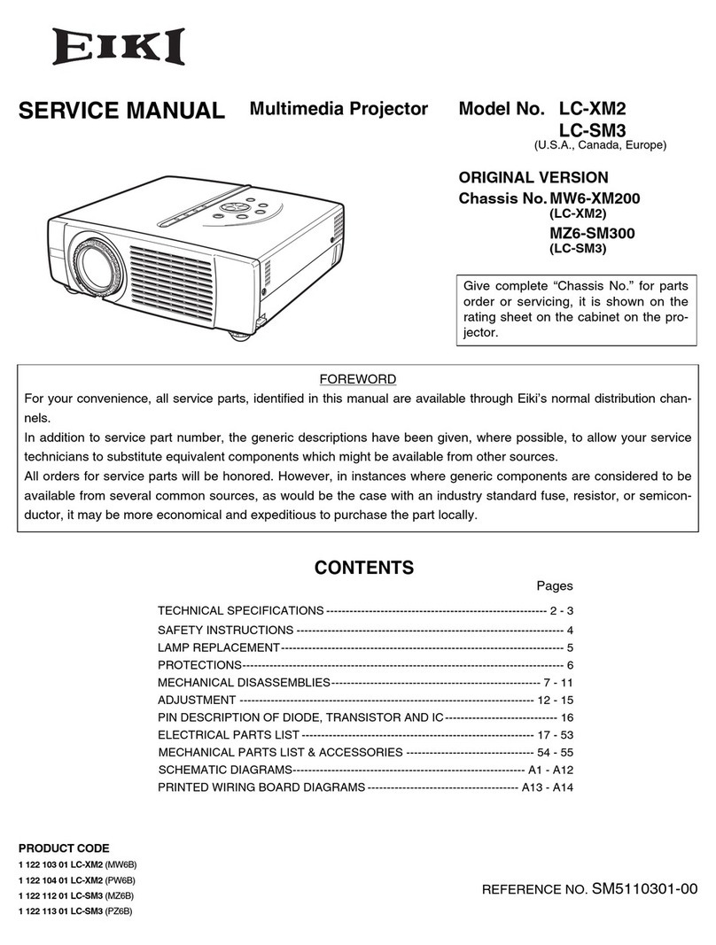 Eiki LC-XM2 User manual