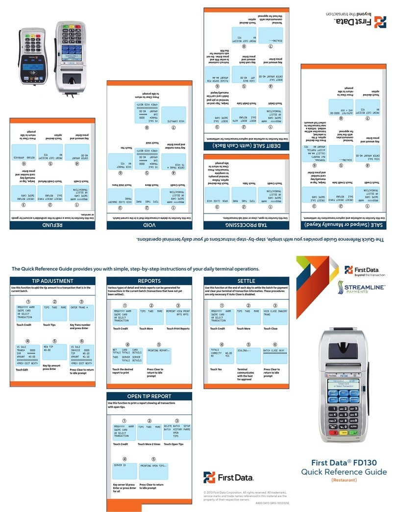 First Data FD130 User manual