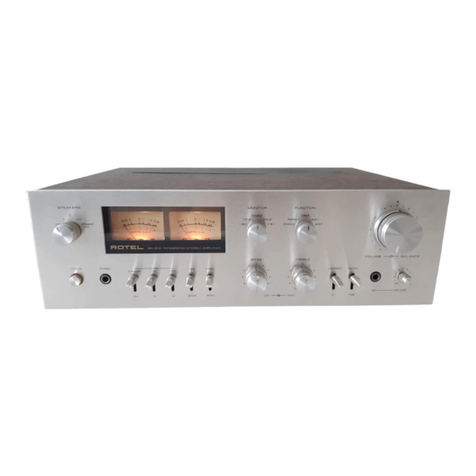Rotel RA-812 User manual