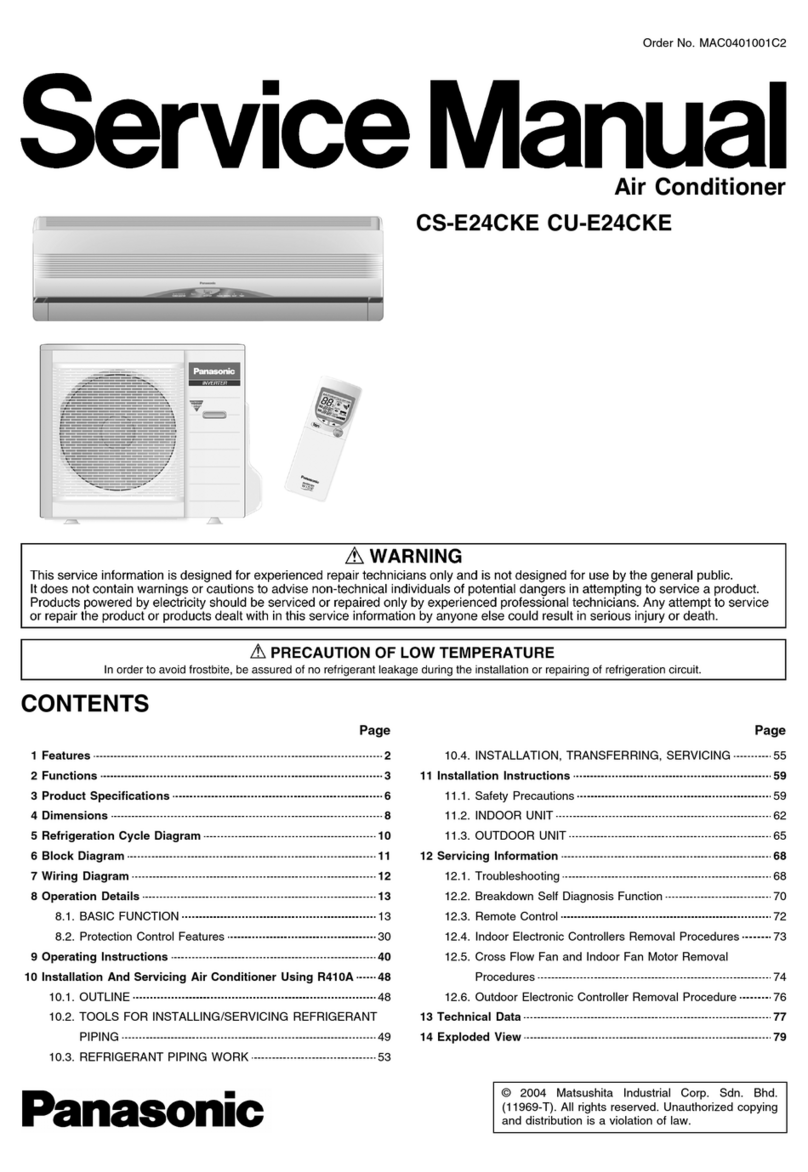 Panasonic CS-E24CKE User manual