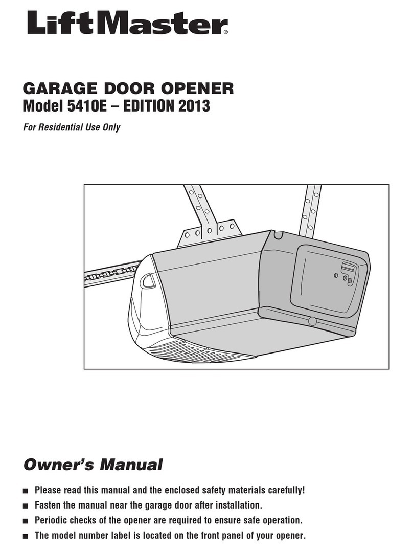 Chamberlain 5410E 2013 owner's manual Chamberlain 5410E 2013 owner's manual
