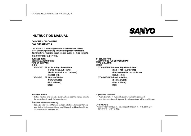 Sanyo VDC-C1572FP instruction manual