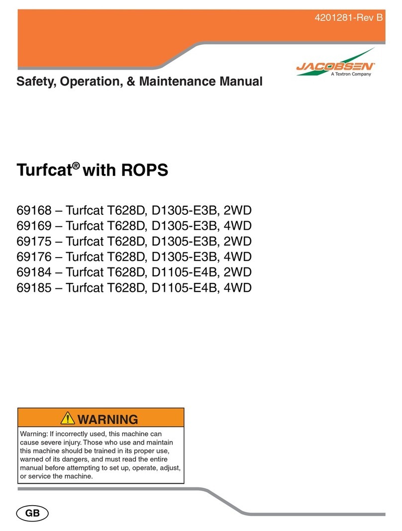 Jacobsen 69168 - Turfcat T628D Safety, operation & maintenance manual Jacobsen 69168 - Turfcat T628D Safety, operation & maintenance manual