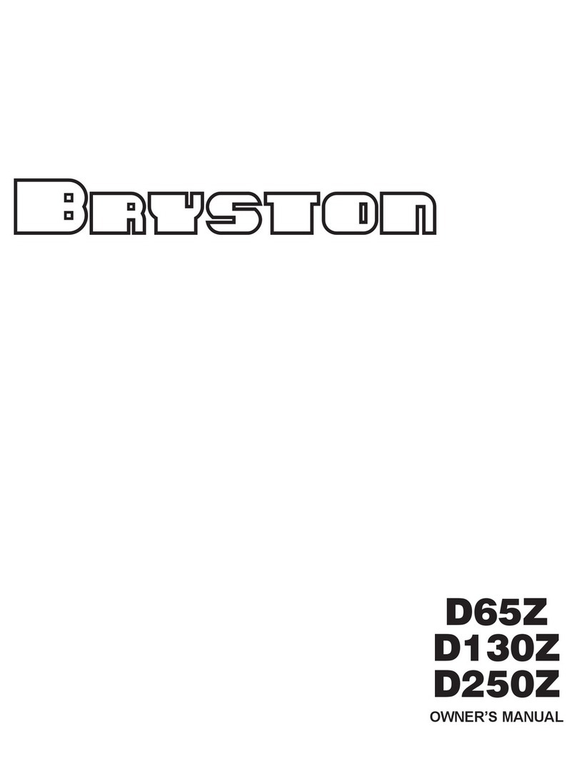 Bryston D65Z User manual