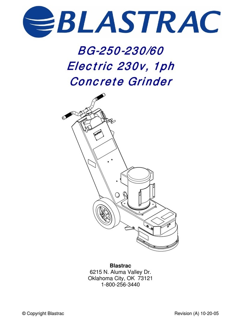 Blastrac BG-250-230 User manual