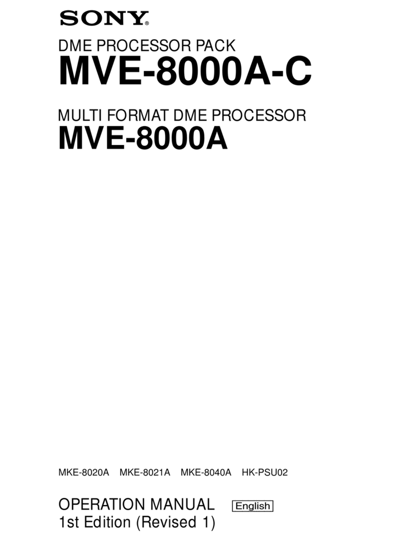 Sony MVE-8000A-C Operation manual