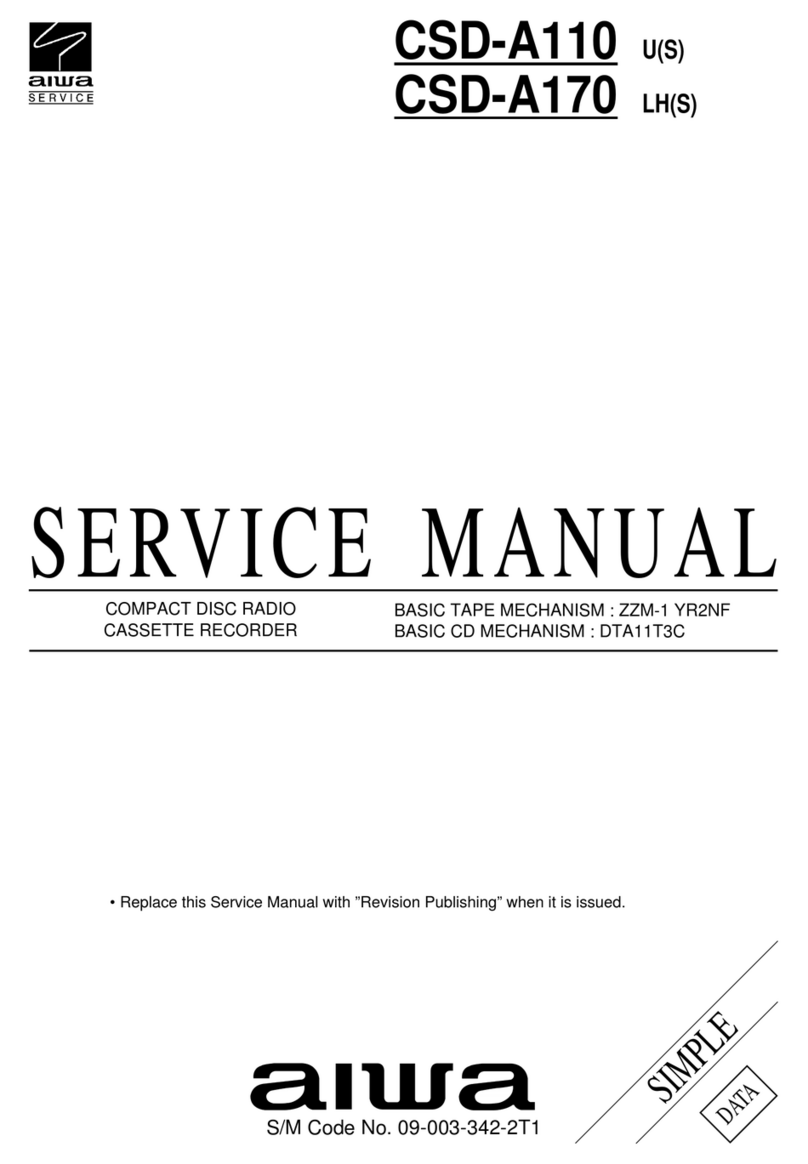 Aiwa CSD-A110 User manual