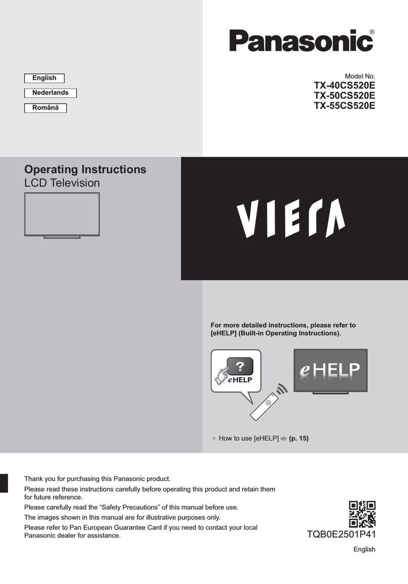 Panasonic VIERA TX-40CS520E operating instructions