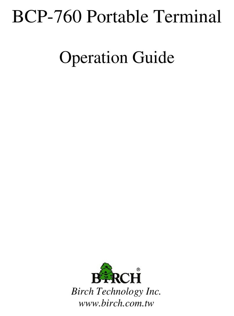 Birch BCP-760 User manual