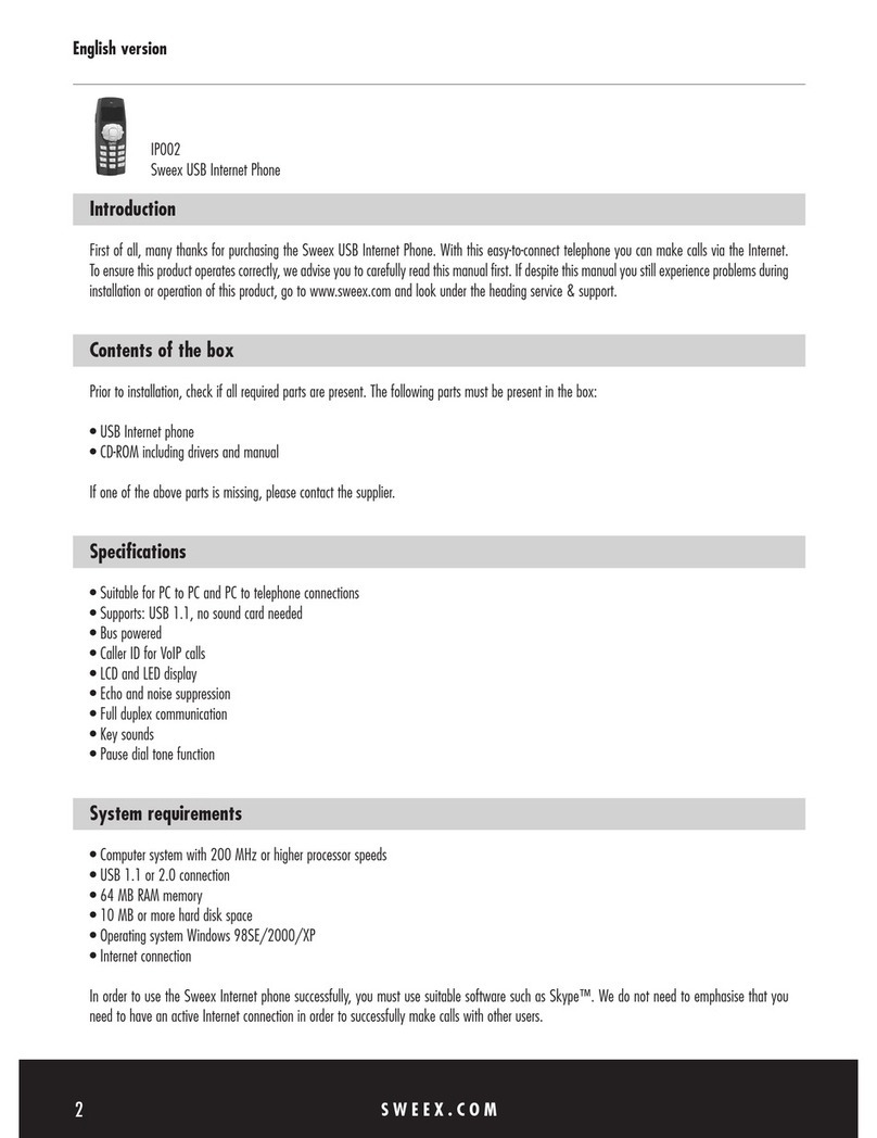 SWEEX IP002 user guide SWEEX IP002 user guide
