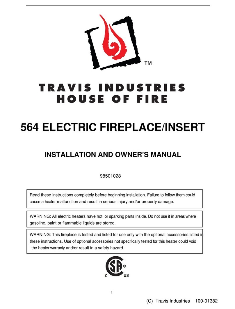 Travis Industries 564 Installation and owner's manual