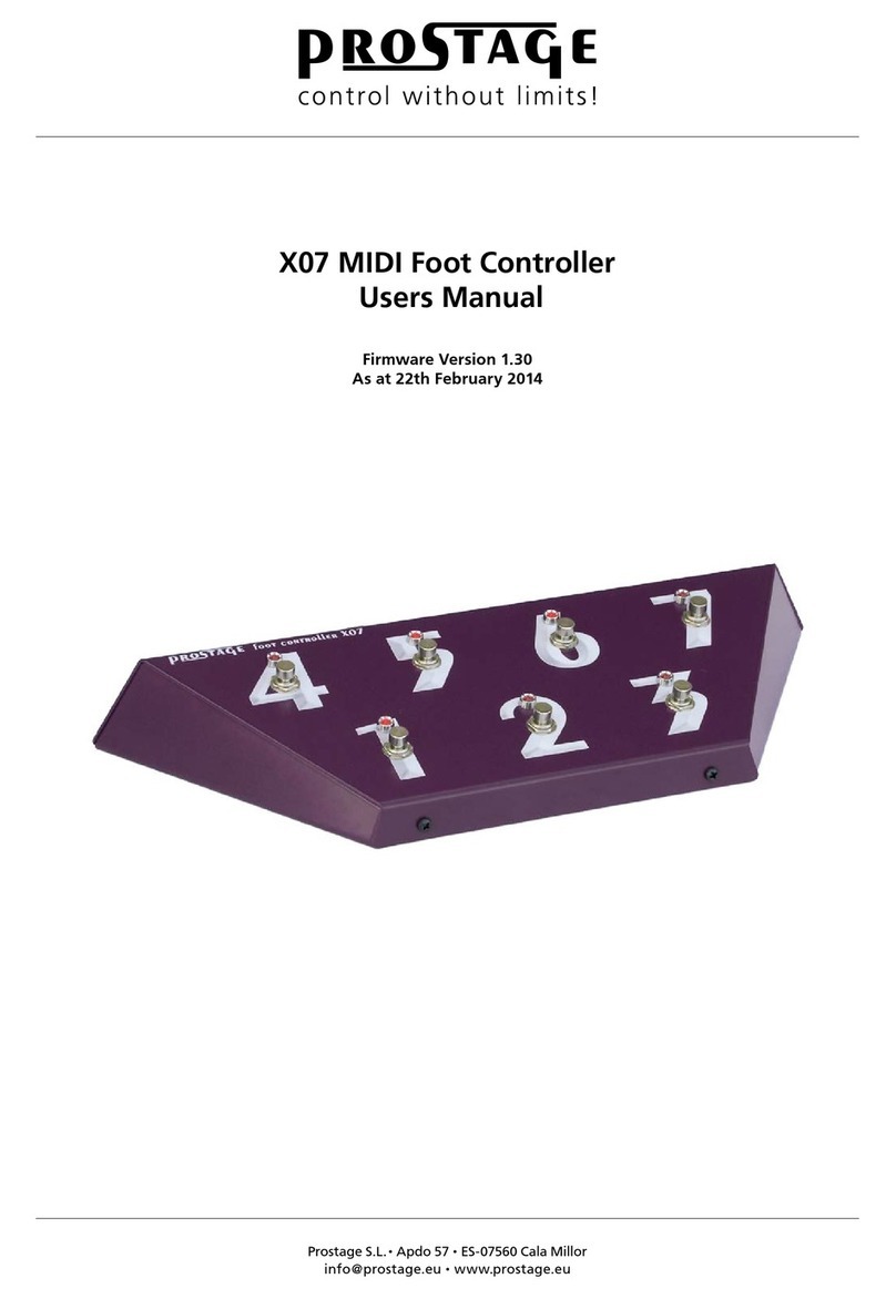 Prostage X07 user manual