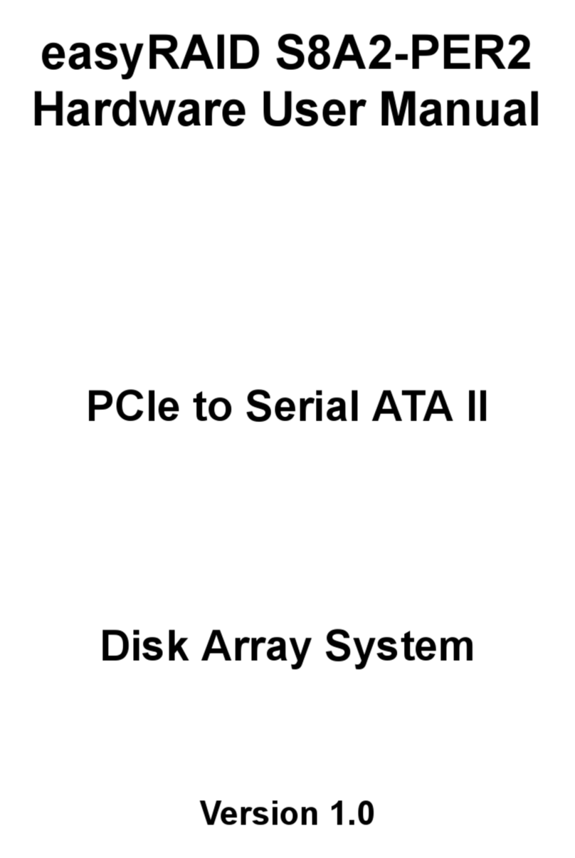 easyRAID S8A2-PER2 Instructions for use easyRAID S8A2-PER2 Instructions for use