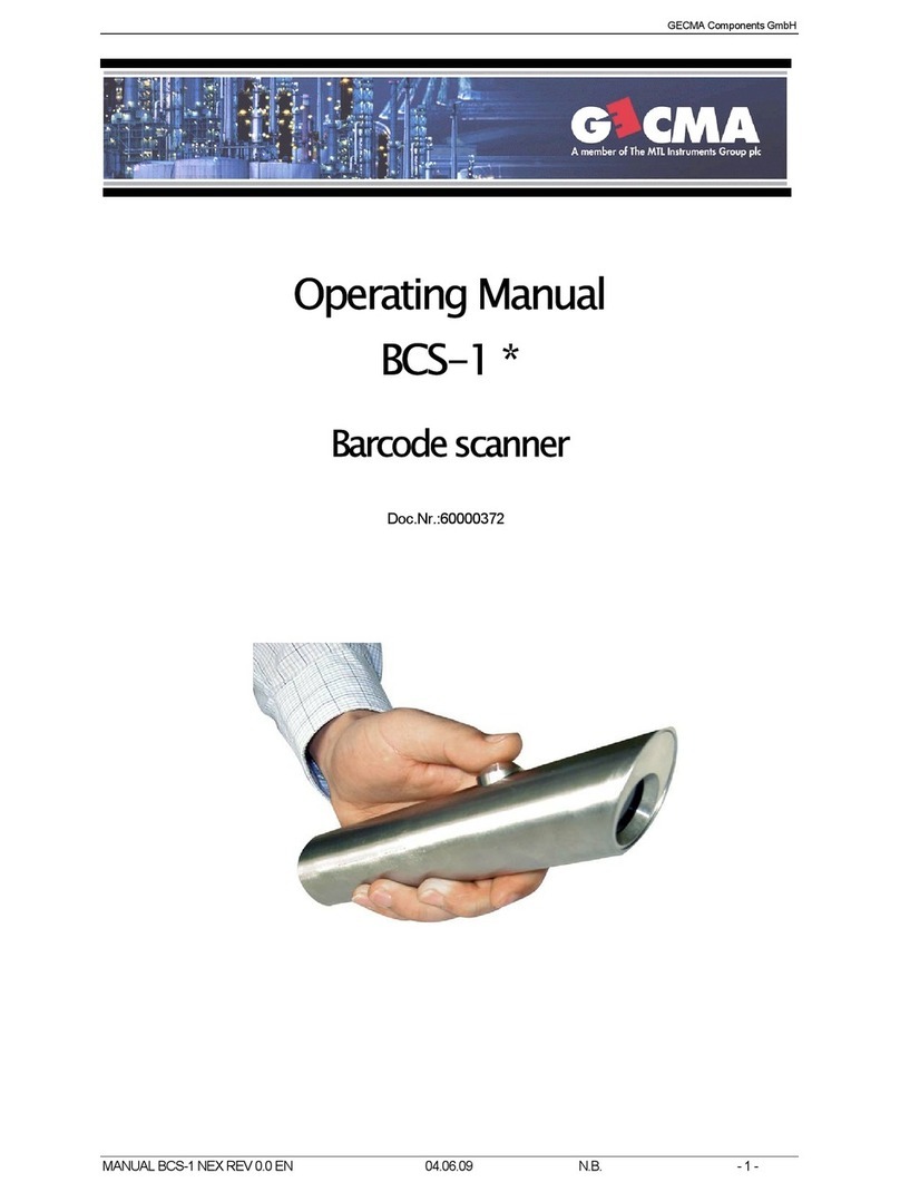 GECMA BCS-1 operating manual