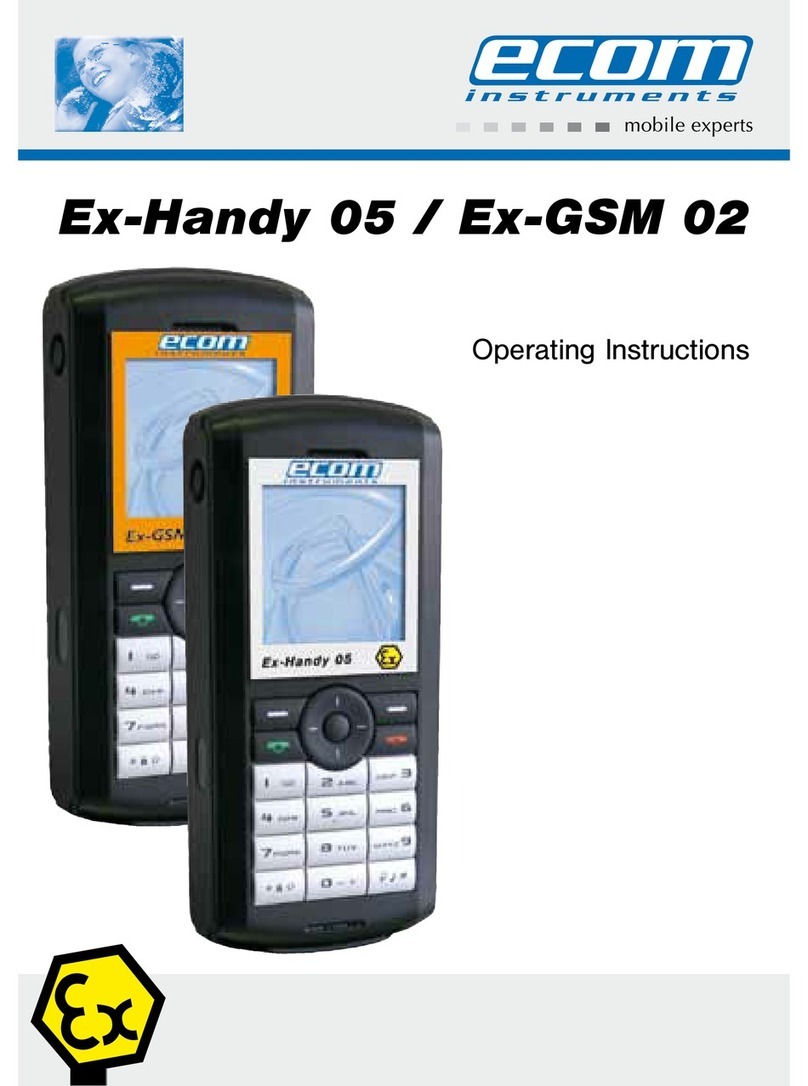 Ecom Instruments Ex-Handy 05 User manual Ecom Instruments Ex-Handy 05 User manual