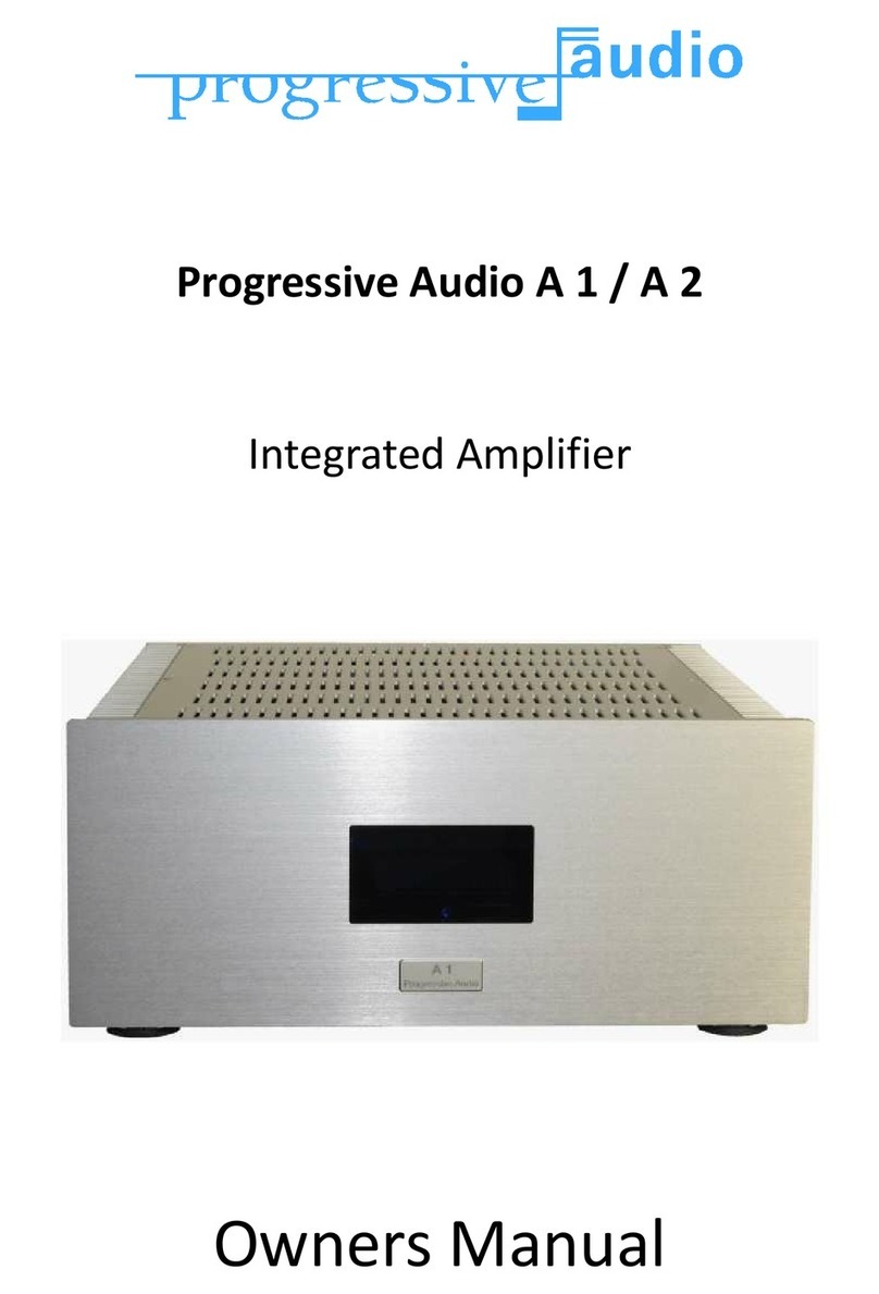 Progressive audio A 1 owner's manual