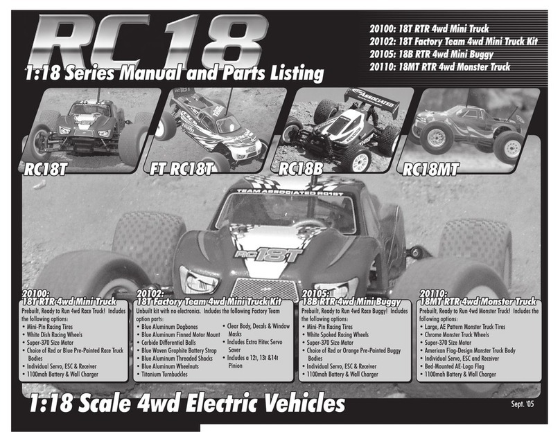 Associated Electrics RC18T User manual