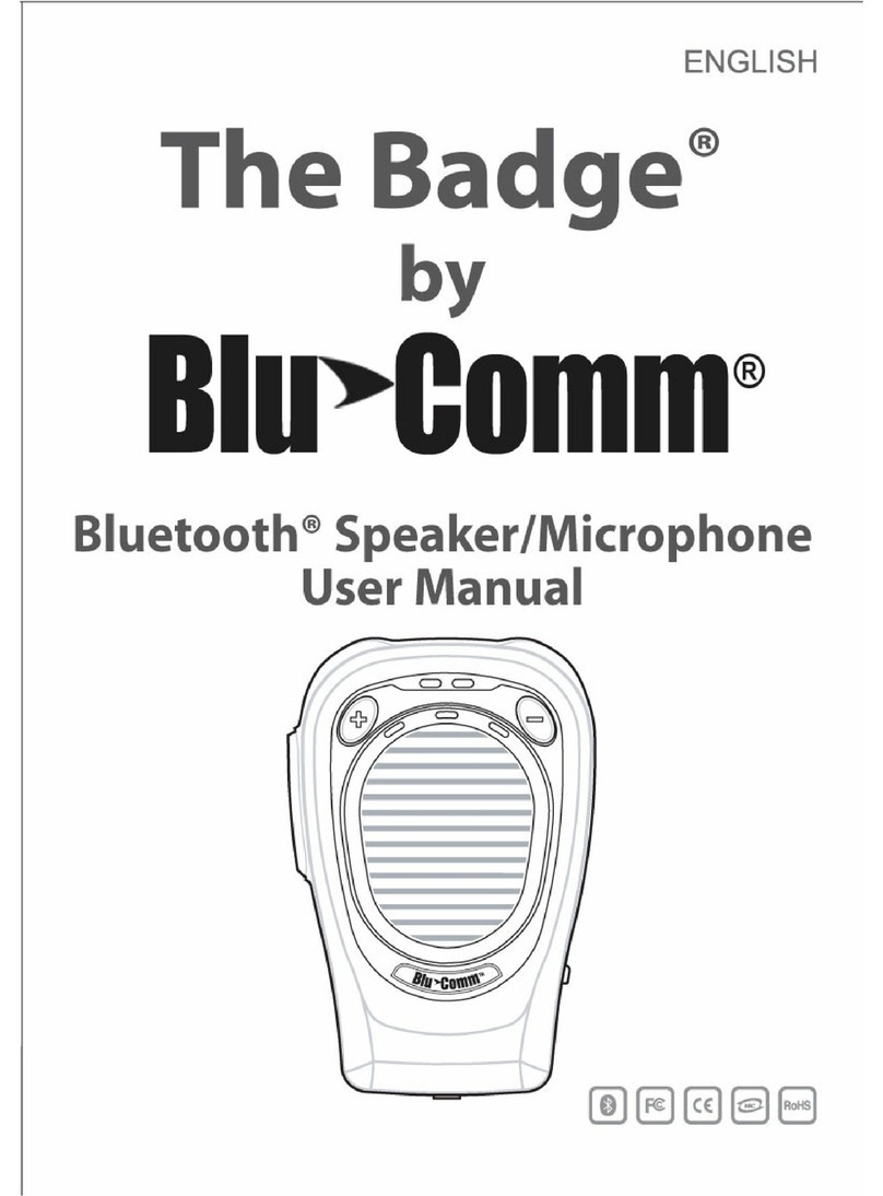Blu-Comm The Badge user manual