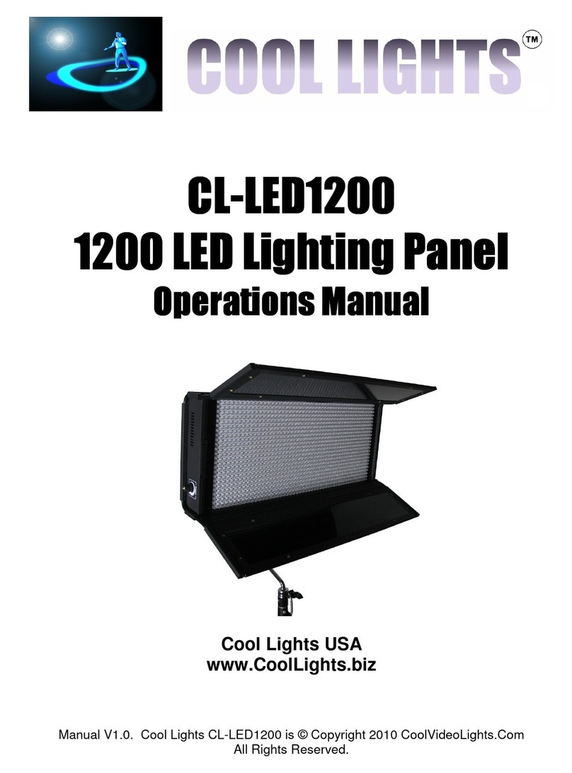 Cool lights CL-LED1200 Operation manual