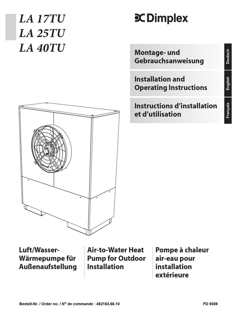 Dimplex LA 17TU Installation and operating instructions