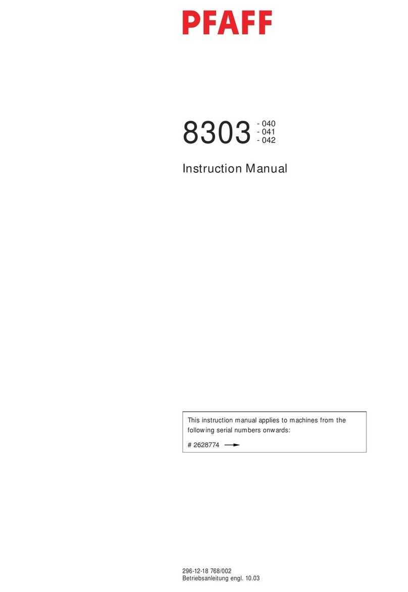 Pfaff 8303-040 User manual