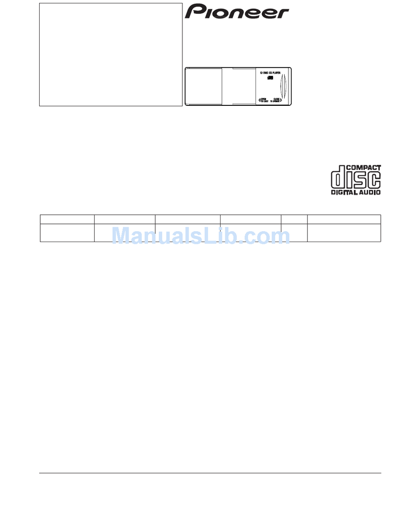 Pioneer CDX-M1026ZG Service manual