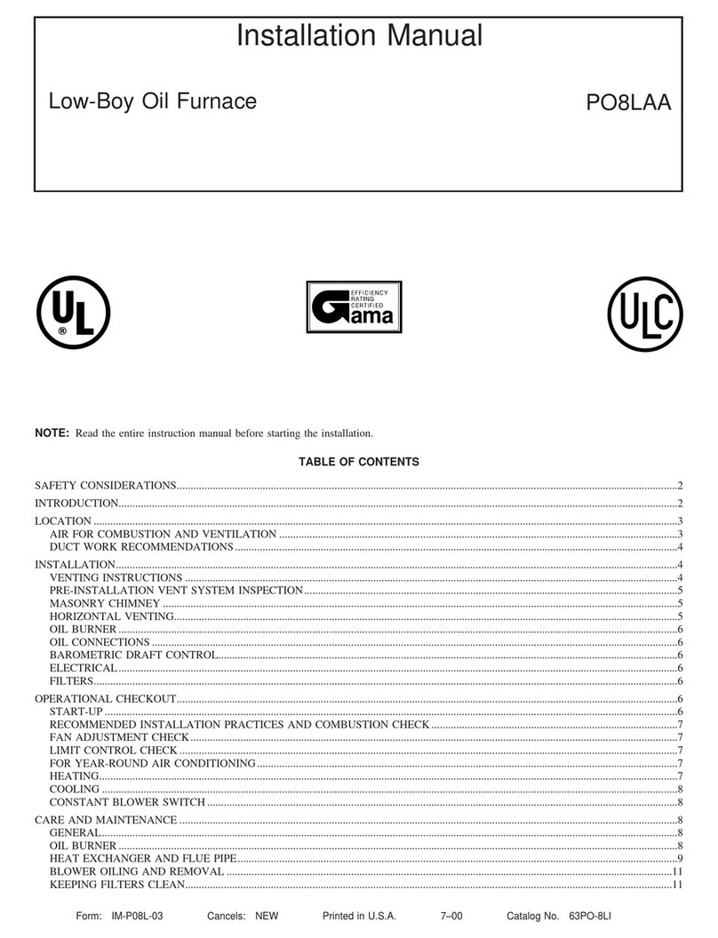 GAMA PO8LAA installation manual