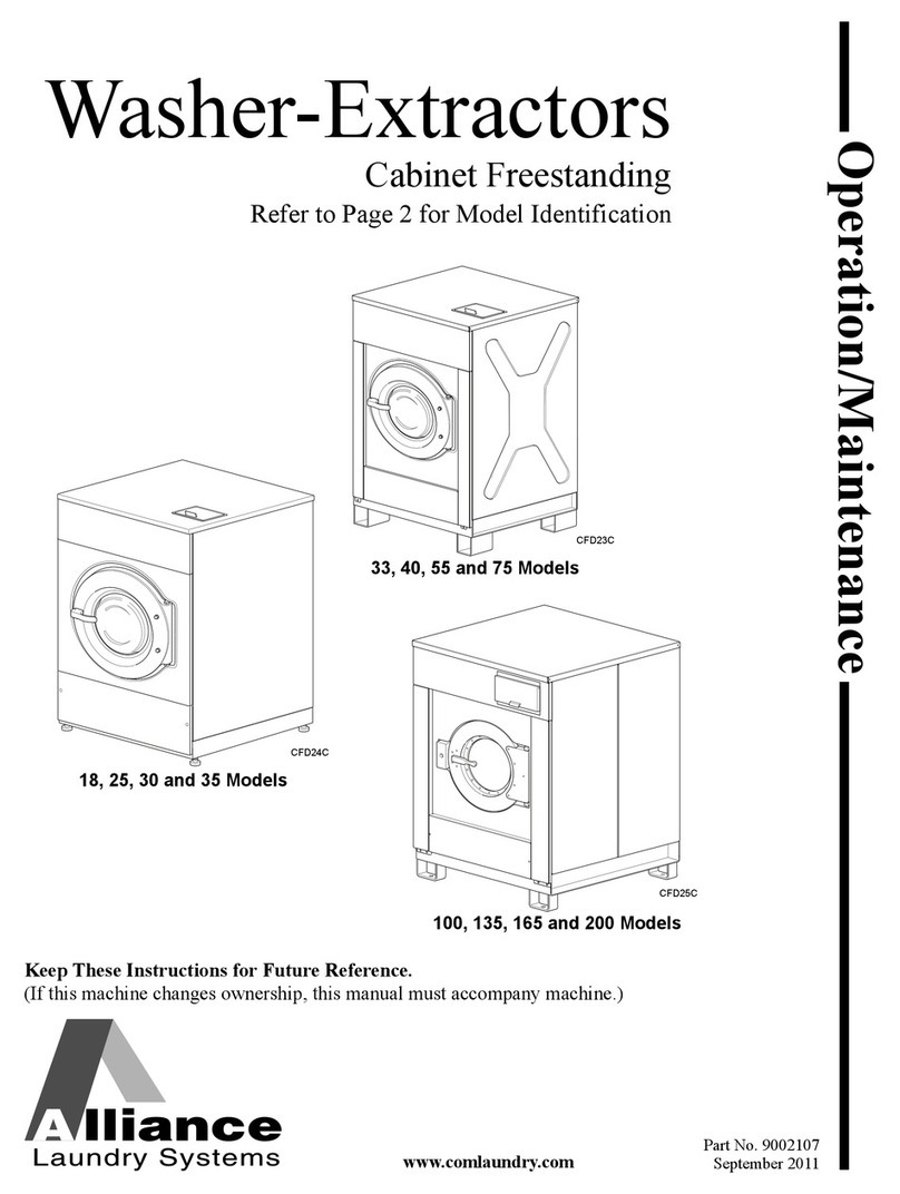 Alliance Laundry Systems 33 Installation guide Alliance Laundry Systems 33 Installation guide