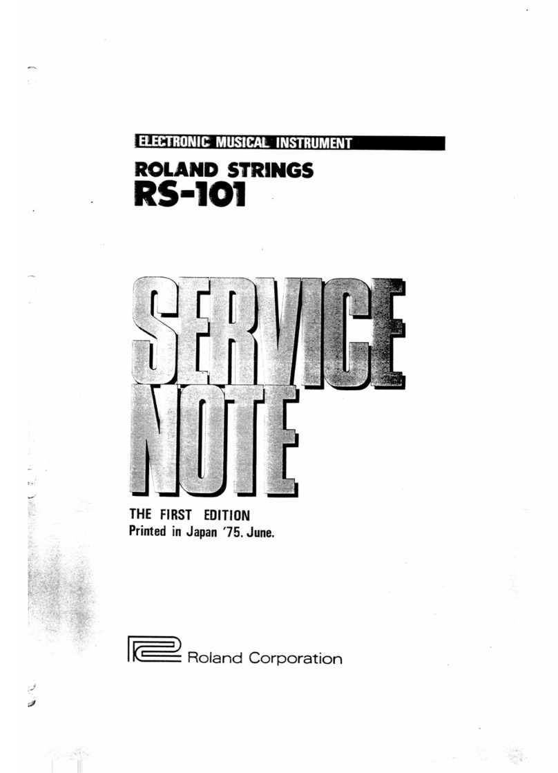 Roland RS-101 Strings Quick start guide