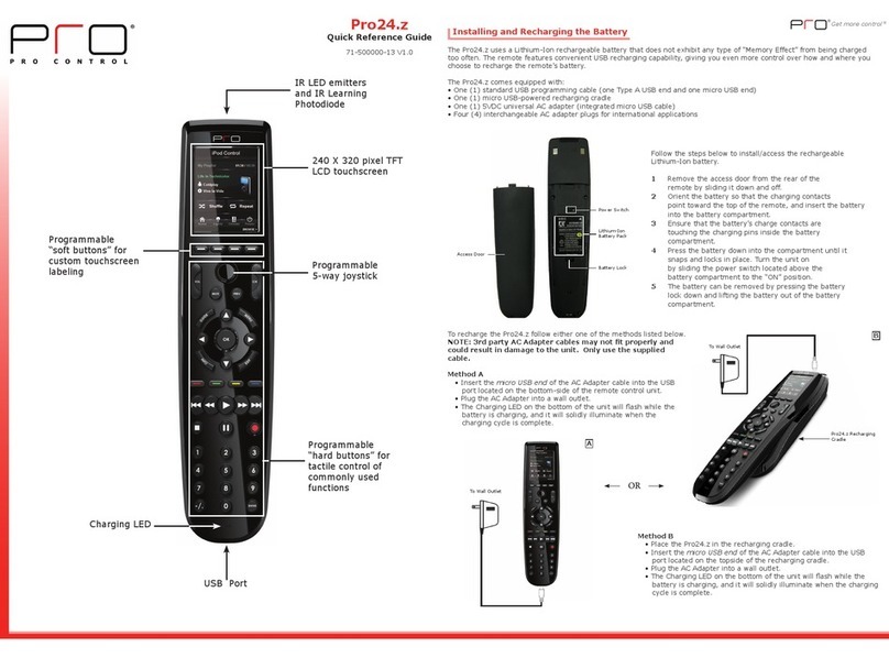 Pro Control Pro24.z User manual
