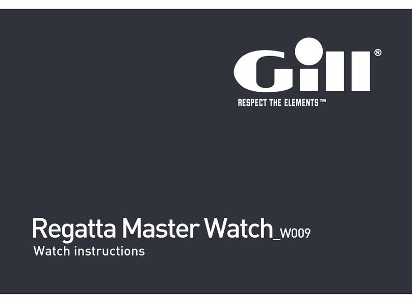 Gill Regatta Master Watch W009 User manual