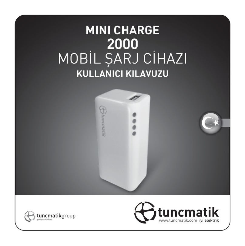 Tuncmatik Mini Charge 2000 user manual