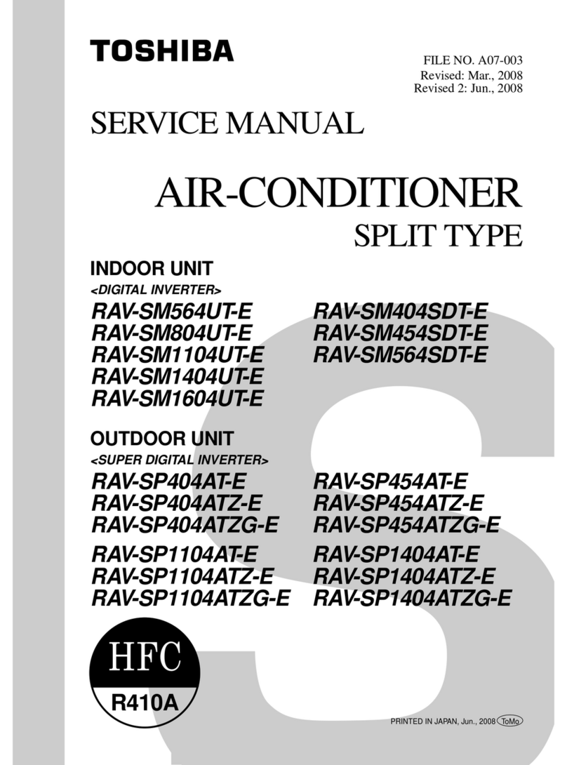 Toshiba RAV-SM404SDT-E User manual