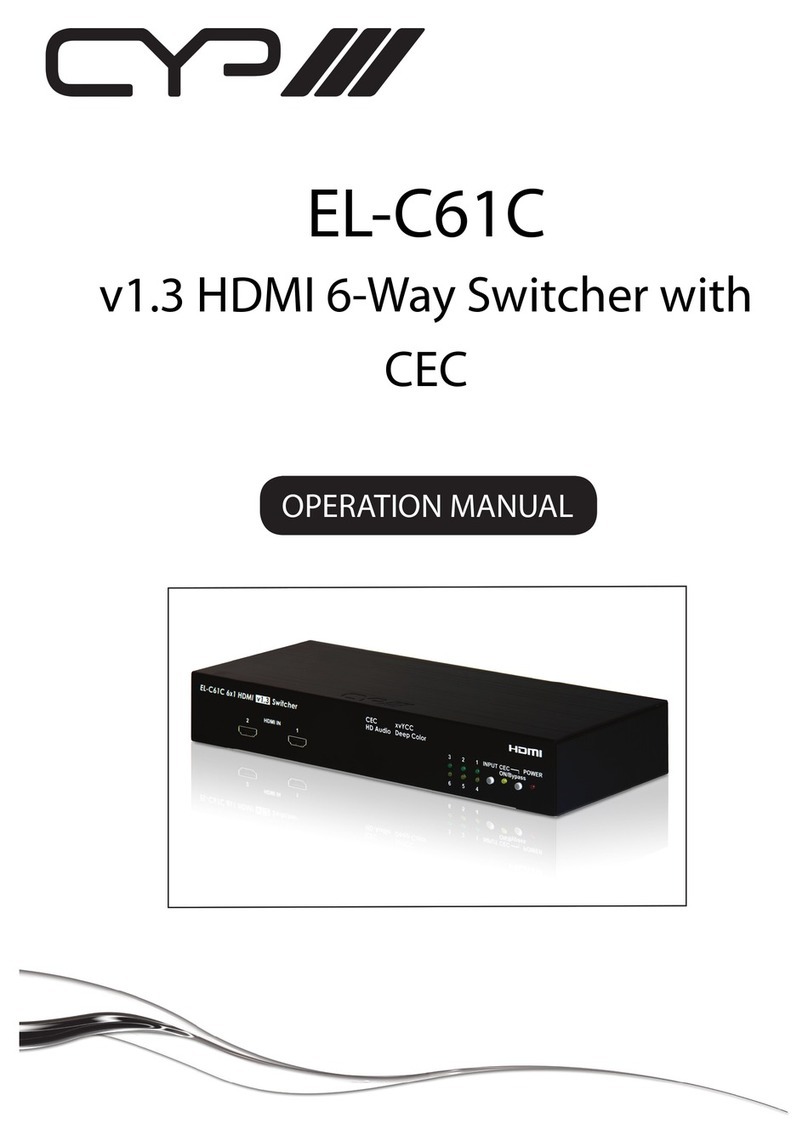 CYP EL-C61C User manual